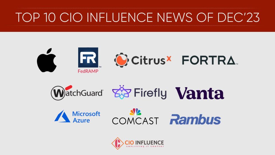 Top 10 CIO Influence News of Dec’23